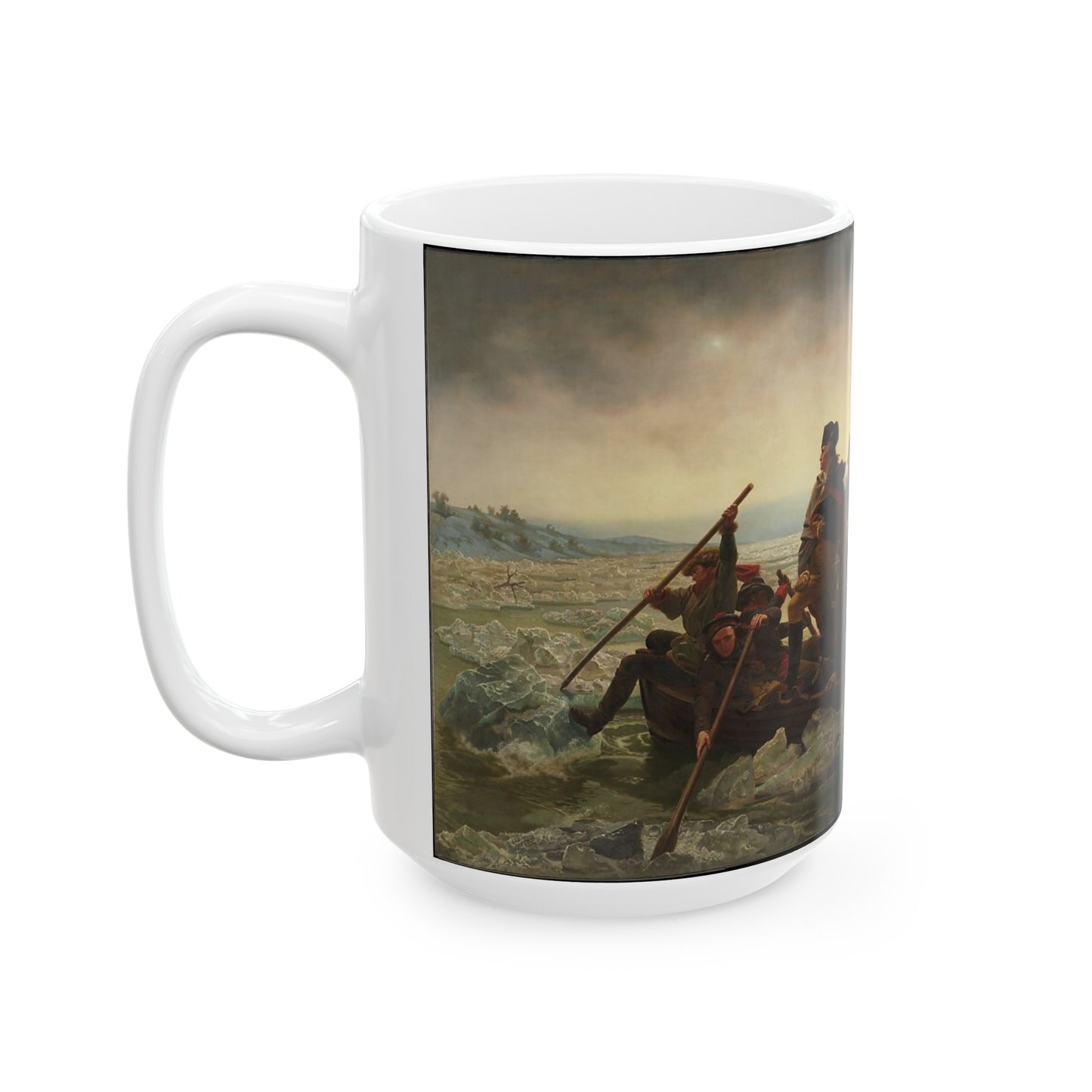 Washington Crossing the Delaware 15oz Ceramic Mug