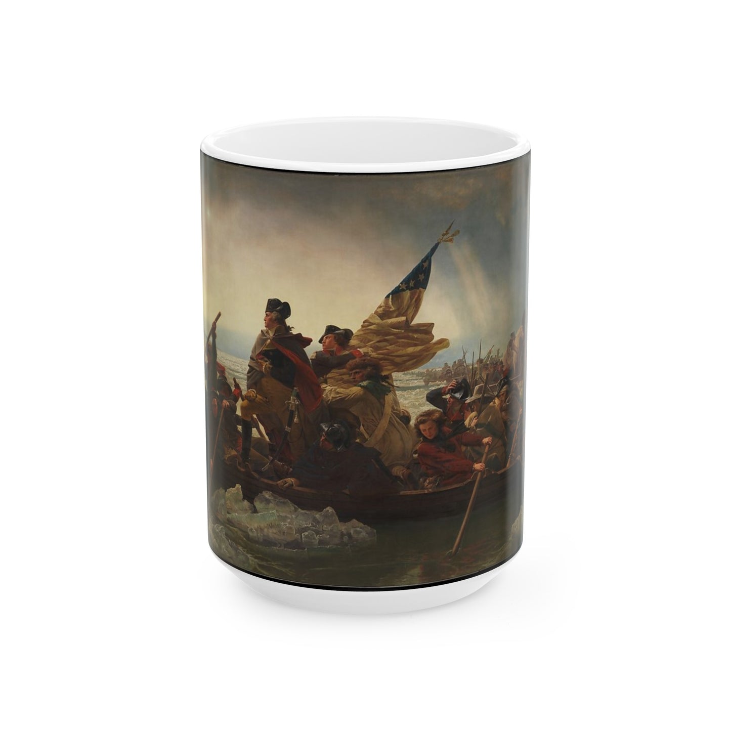 Washington Crossing the Delaware 15oz Ceramic Mug